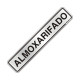 Placa Sinalizacao Aluminio 05X25 ''Almoxarifado'' 100Ag