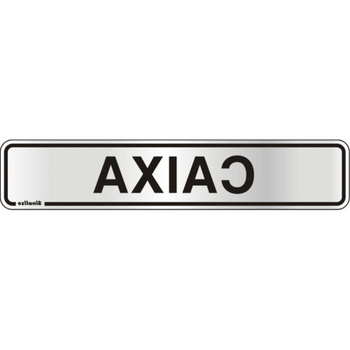 Placa Sinalizacao Aluminio 05X25 ''Caixa'' 100At