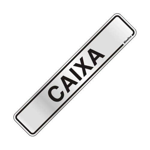 Placa Sinalizacao Aluminio 05X25 ''Caixa'' 100At