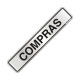 Placa Sinalizacao Aluminio 05X25 ''Compras'' 100Cj