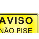 Placa Sinalizacao Aluminio 16X23 ''Nao Pise Grama'' 150Af