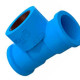 Tee Azul Tigre Liso Liso Rosca Reducao 25Mm X 1/2''  - Kit C/15 