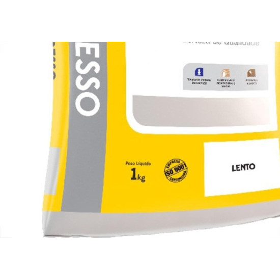 Gesso Lento Juntalider 1Kg  - Kit C/20 