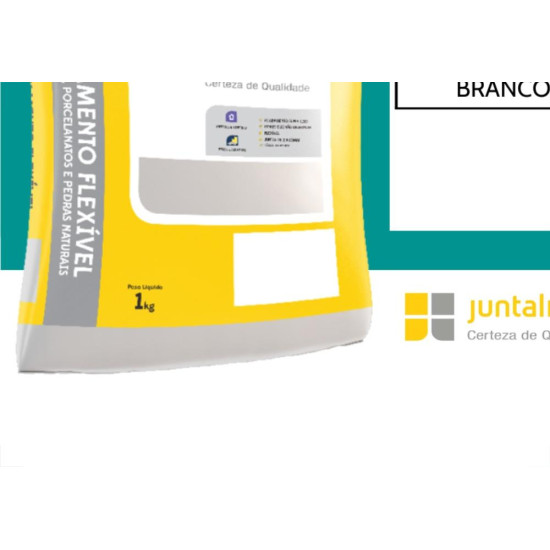 Rejunte Juntalider 1Kg Branco  - Kit C/20 