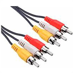 Cabo Audio/Video 3Rca+3Rca 1,5M 1008 - Kit C/10 