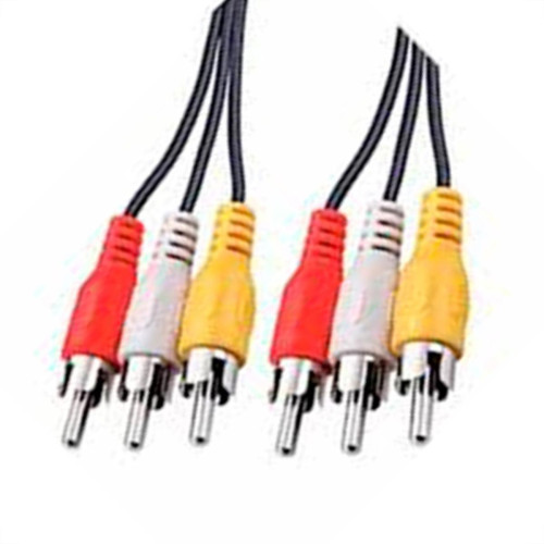 Cabo Audio/Video 3Rca+3Rca 1,5M 1008 - Kit C/10 