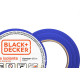 Black Fita Isolante B&D Azul 10Mt - Kit C/10 Rl