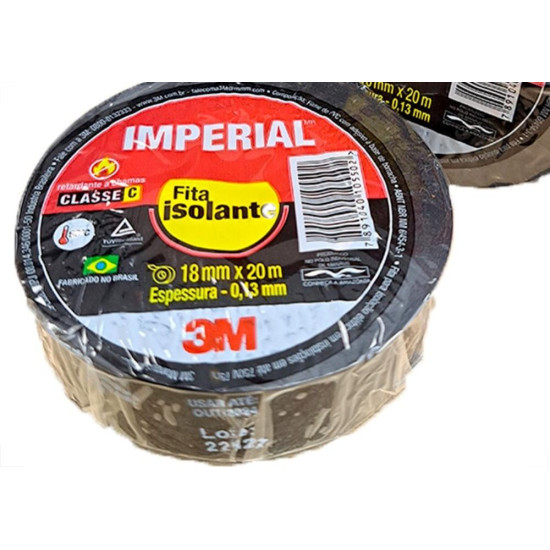 3M Fita Isolante  Imperial 20 Mts - Kit C/10 Pc