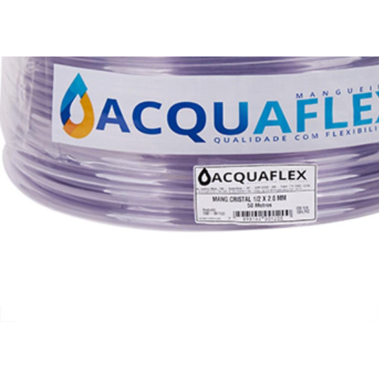 Acquaflex Mangueira Cristal Acqua 1/2X1.5  50Mt