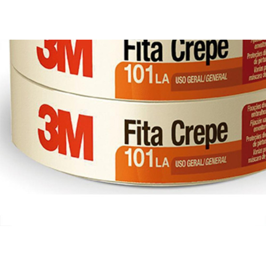 3M Fita Crepe  101La Uso Ger.48X50M - Kit C/2 Rl