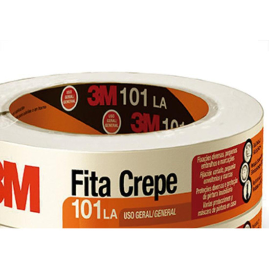 3M Fita Crepe  101La Uso Ger.48X50M - Kit C/2 Rl