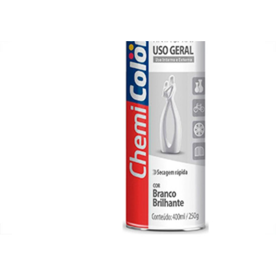 Chemicolor Spray Chemic.Geral Branco Bri.400Ml