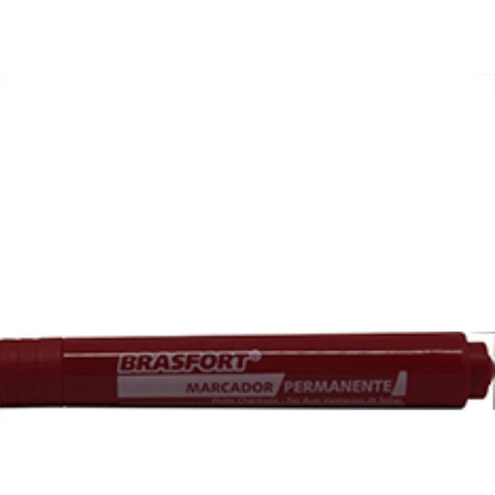 Brasfort Caneta P/Marcacao  Gros.Verm 7856 - Kit C/12 Pc