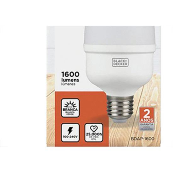 Black & Decker Iluminacao Lamp Led A.Fator B.D 20W T70 6500K