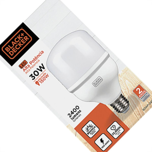 Black & Decker Iluminacao Lamp Led A.Fator B.D 30W T80 6500K