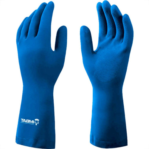 Imbat Luva Latex  Forrada Azul 10 - Kit C/12 Pr