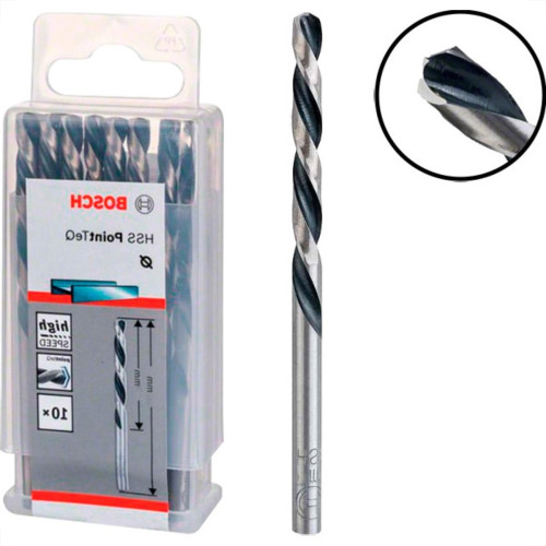 Bosch Broca Aco Rapido  P.Teq F 9/64 - Kit C/10 Pc