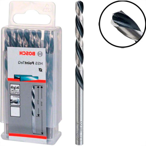 Bosch Broca Aco Rapido  Pointteq 9.0Mm - Kit C/10 Pc