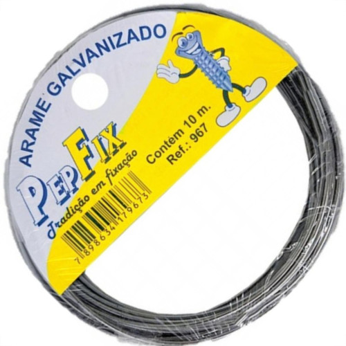 Pepfix Arame Galvanizado C/10Mt N 14-966 - Kit C/10 Rl