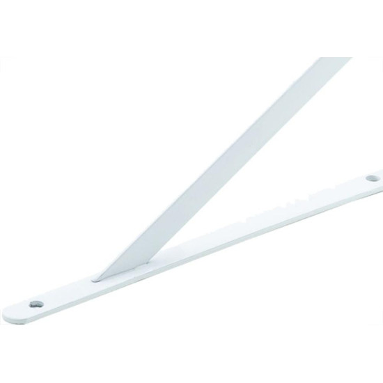 Suporte Prateleira Mao Francesa Thompson Forte 25Cm Branco - Kit C/12 Pecas