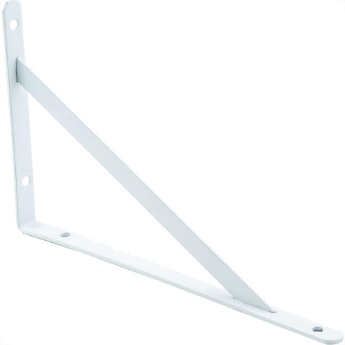 Suporte Prateleira Mao Francesa Thompson Forte 30Cm Branco - Kit C/12 Pecas