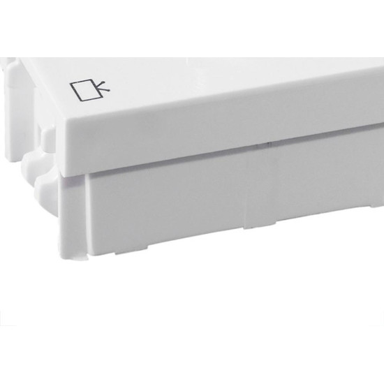 Modulo Ilumi Slim Tomada Conector Para Fio Coaxial Branco - 8163