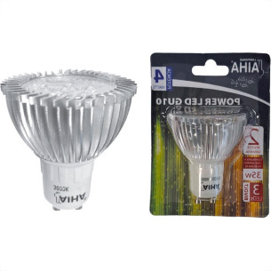 Lampada Dicroica Led Aiha 4W. Gu-10 Bivolt Amarela 3000K