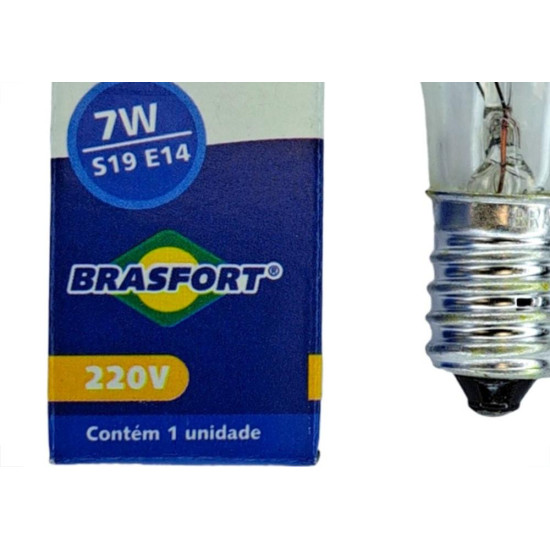 Lampada Para Sinaleiro Brasfort E-14 220V.