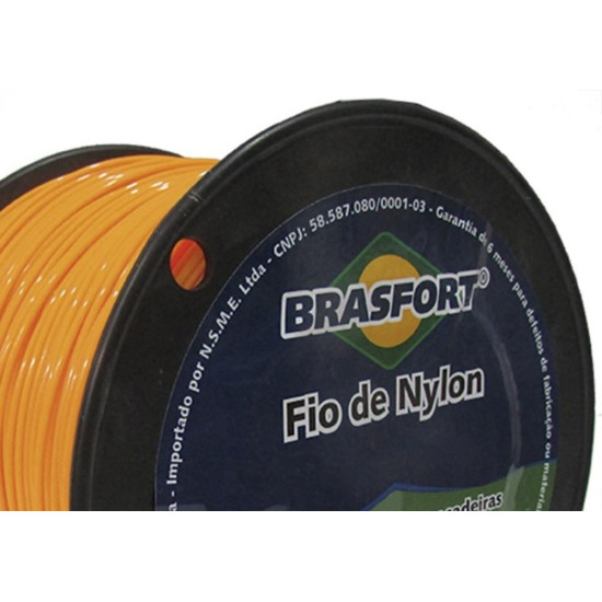 Fio De Nylon Para Aparador De Grama Brasfort 1,8Mm Com 1Kg - 7538