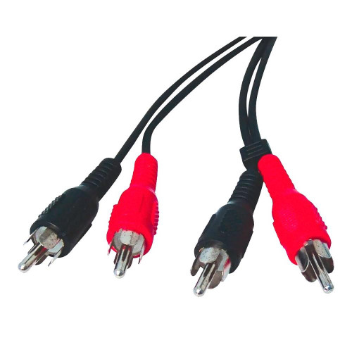 Cabo Audio/Video 2Rca + 2Rca 1,80M - Kit C/10 Pecas