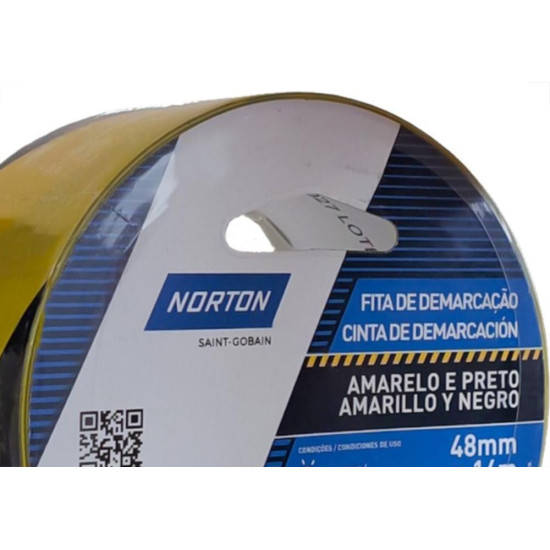 Fita Demarcacao Solo Zebrada Norton 48Mm X 14M