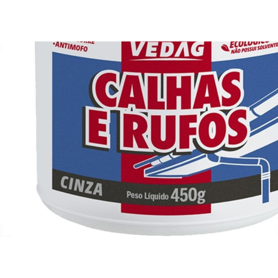 Cola Veda Calha Garin Vedag Pote 450G Cinza