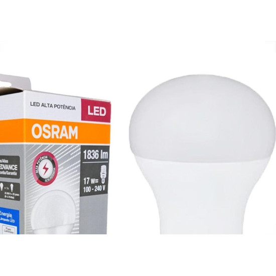 Lampada Led Alta Potencia Osram 17W. 1836Lm E-27. Bivolt 6500K.