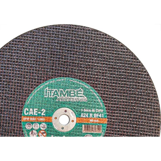 Disco Corte Ferro Itambe 12''X1/8''X5/8'' 2 Telas Cae-2