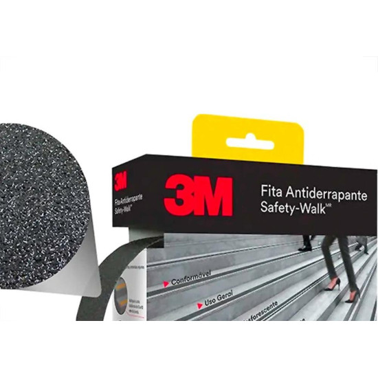 Fita Antiderrapante 3M Preta 50Mmx20M