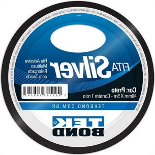 Fita Silver Tape Tekbond 48Mm X 5M Preta