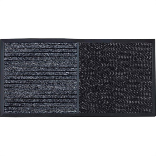 Tapete Kapazi Sanitizante Max Preto 2 Em 1 Limpa E Seca 80Cm X 40Cm