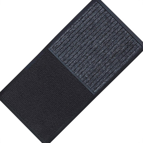 Tapete Kapazi Sanitizante Max Preto 2 Em 1 Limpa E Seca 80Cm X 40Cm