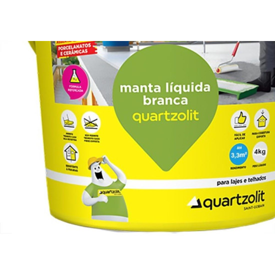 Impermeabilizante Quartzolit Manta Liquida Branco 4Kg