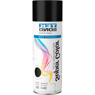 Spray Tekbond Alta Temperatura Preto Fosco 350Ml