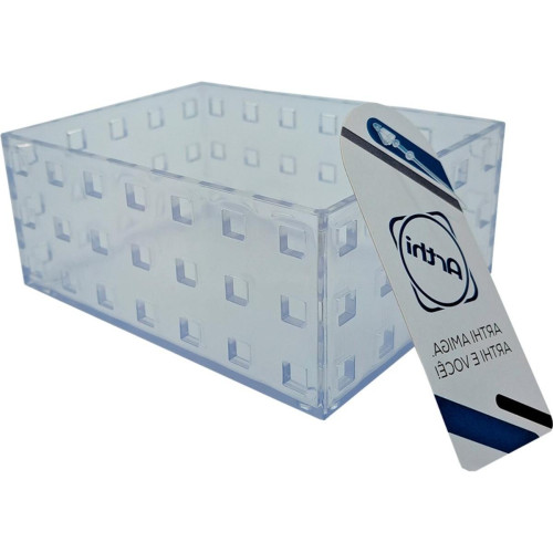 Caixa Organizadora Arthi Cristal 14Cm X 10,5Cm X 6Cm - 756Ml - 5033