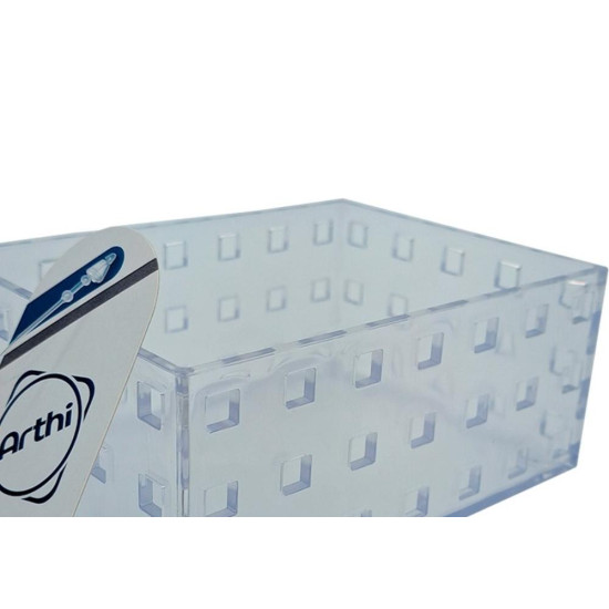 Caixa Organizadora Arthi Cristal 14Cm X 10,5Cm X 6Cm - 756Ml - 5033