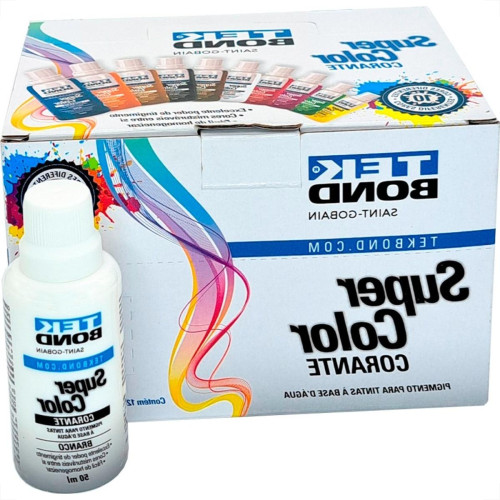 Corante Para Tinta Tekbond Branco (50Ml) - Kit C/12 Pecas