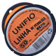 Linha Para Pedreiro 1 Fio Unifio 50M Laranja - Kit C/12 Pecas