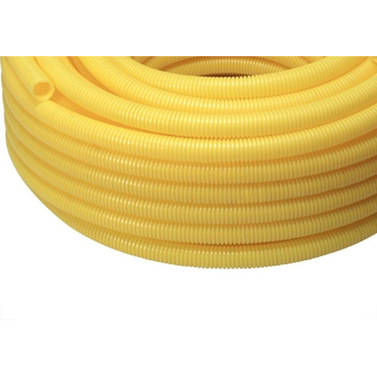 Conduite Corrugado Tubos Bravo Amarelo () 3/4'' 50M