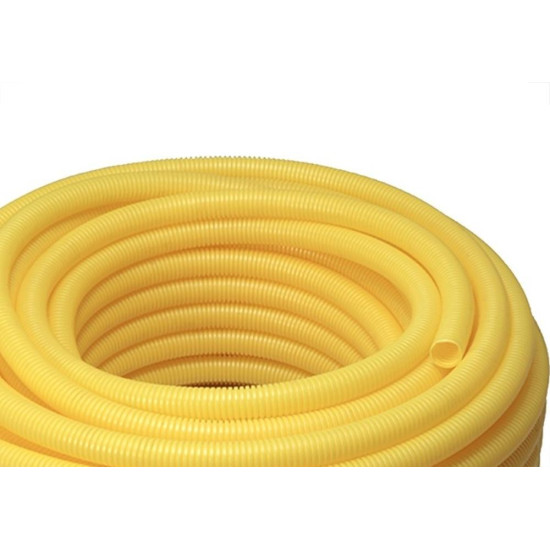 Conduite Corrugado Tubos Bravo Amarelo () 3/4'' 50M