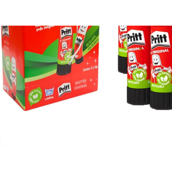 Cola Bastao Pritt 20G Caixa Com 6 Pecas