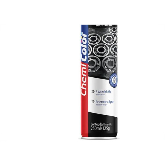 Graxa Spray Chemicolor Branca Litio 250Ml/125G.