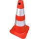 Cone Sinalizacao Plastcor Flexivel 50Cm Laranja Refletivo