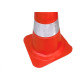 Cone Sinalizacao Plastcor Flexivel 50Cm Laranja Refletivo